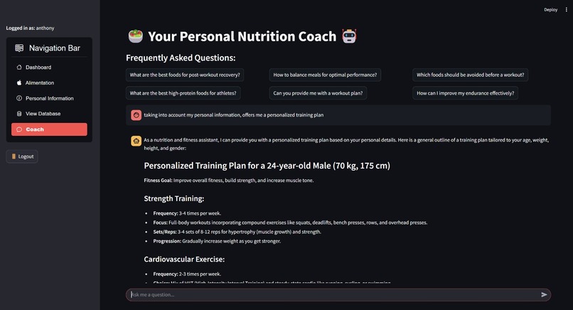 Assistant IA personnalisé pour le suivi santé